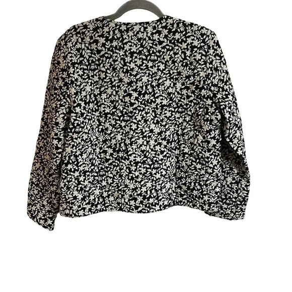 J. Jill Quilted Puffer Floral Blazer Size Small P - Picture 4 of 7